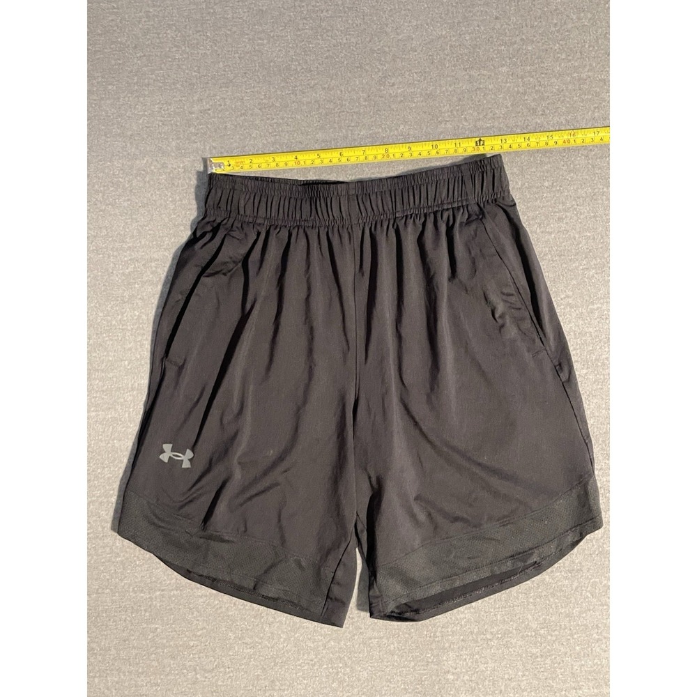 Under Armour Black Athletic Shorts Men's Small‎ Workout Gym Running Training
